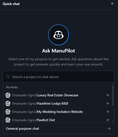 Emanuele Sgroi - About this website - ManuPilot Browse Projects