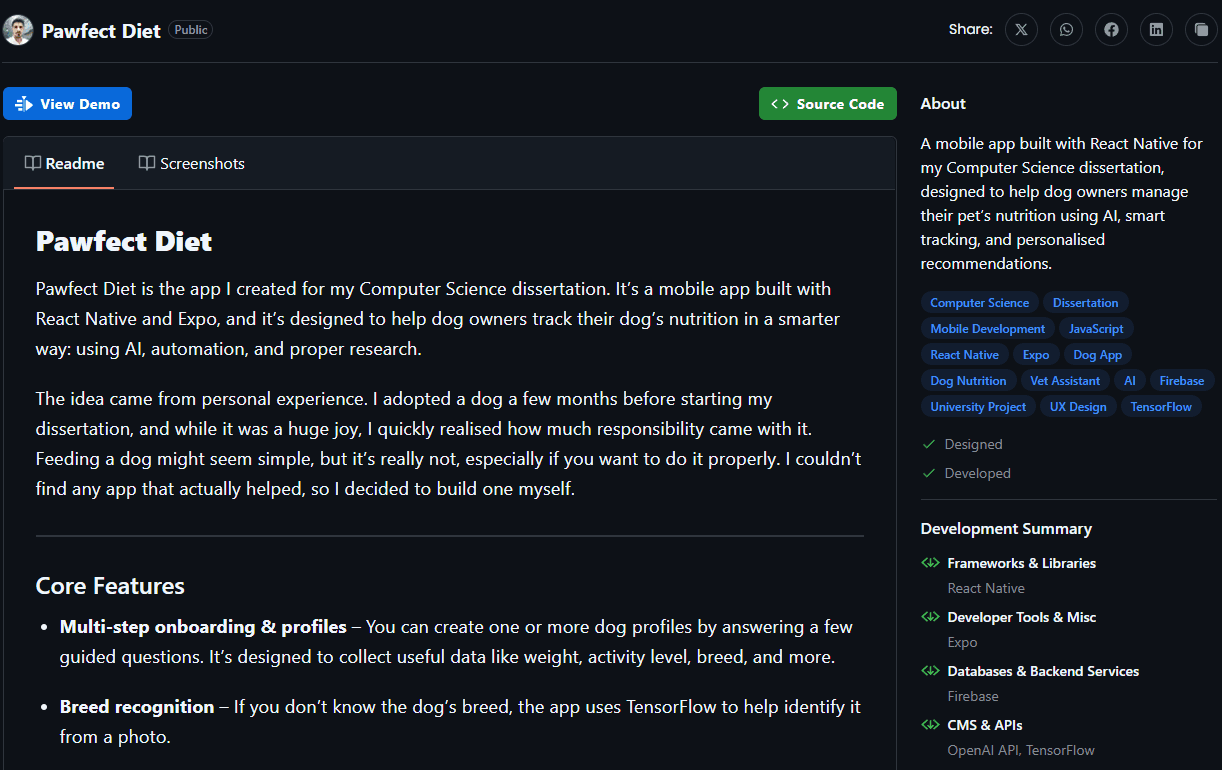 Emanuele Sgroi - About this website - Project Details